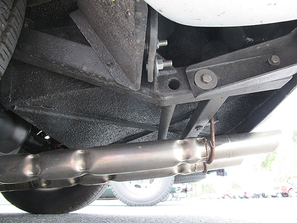 Dual chambered mufflers.
